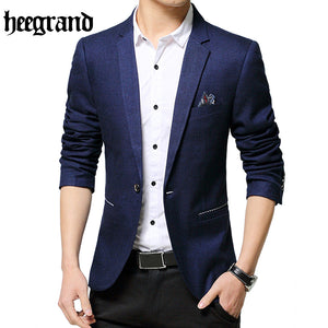 HEE GRAND 2018 Fashion Solid Lapel Blazer Men Plus Size Man Coat High Quality Male Casual Blazer MWX404